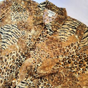 Animal print blouse